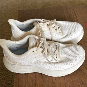 Hoka Almond Milk Clifton Running Shoes
